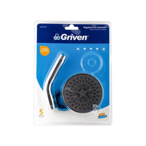 Shower Head 5-Functions 4"