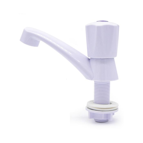 Faucet Basin 1/2" Single Wht