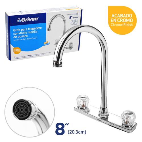 Kitchen Faucet 2H 8"