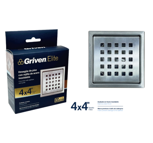 Floor Drain SS 4"x4"