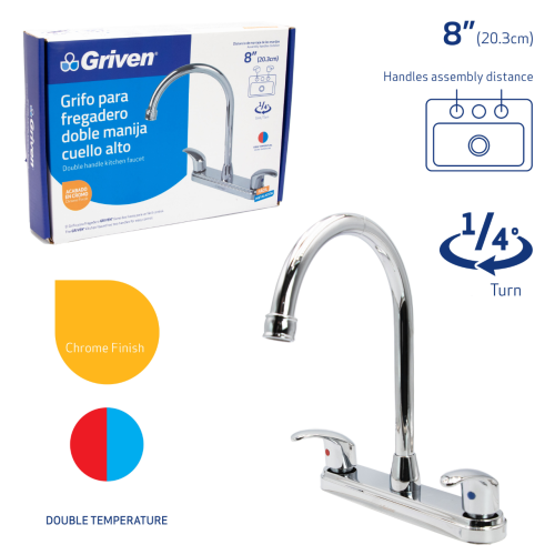 Kitchen Faucet High Neck 8"