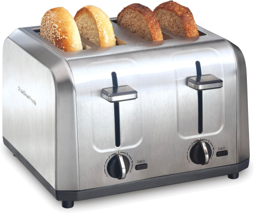 Metal Toaster 4-Slice Silver