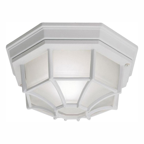 Light Fixture Ceiling Ext Wht