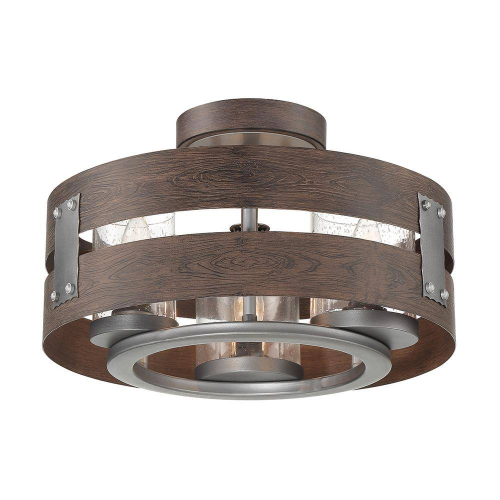 Ackwood 3-Light Semi-Flush 60W