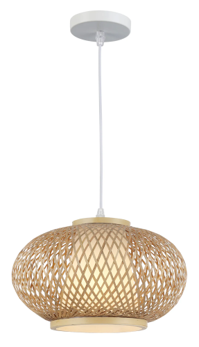 Hanging Lamp 40W Bamboo+White