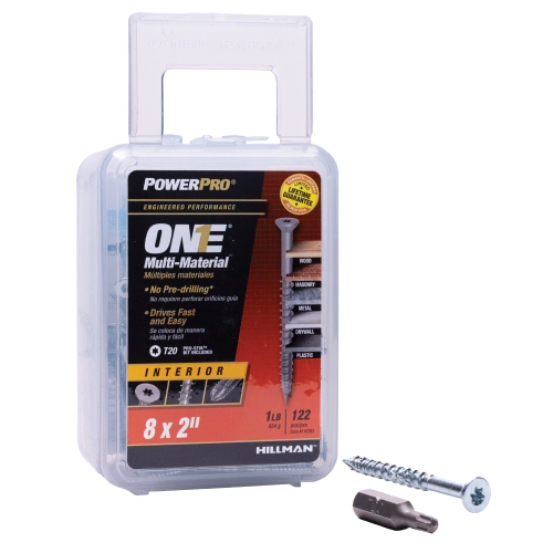 Flat Zinc In Multi-Mater 8x2"T20