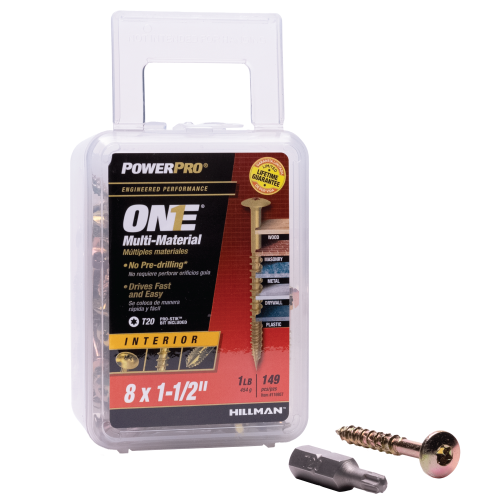 Multi-Material Screws 8 x 1-1/2"
