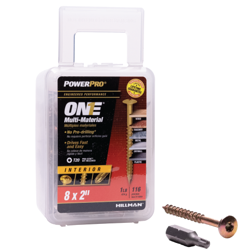 Multi-Material Screws 8 x 2"