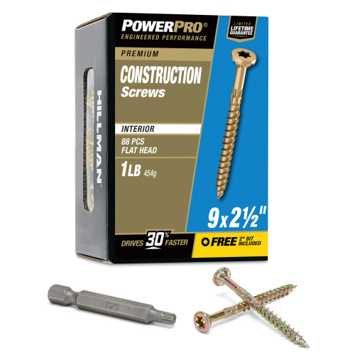 Wood Screw Prem Int 9x2-1/2"