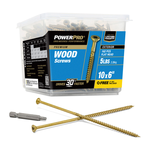 Wood Screw 10 x6" Pro