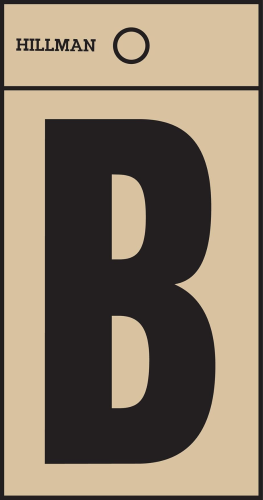 Letter (B) B/G Square Cut 2"