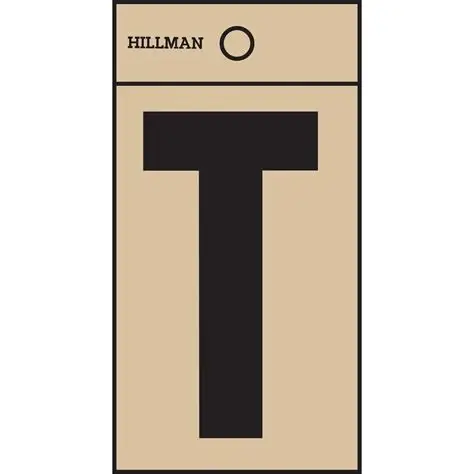 Letter (T) B/G Square Cut 2'