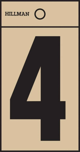 Number (4) B/G Square Cut 2"