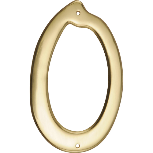 House No. 0 Solid Brass 4"