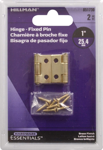 Narrow Hinge 1" BP Fixed Pin