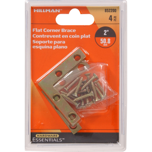 Corner Brace Flat 2" 4pk