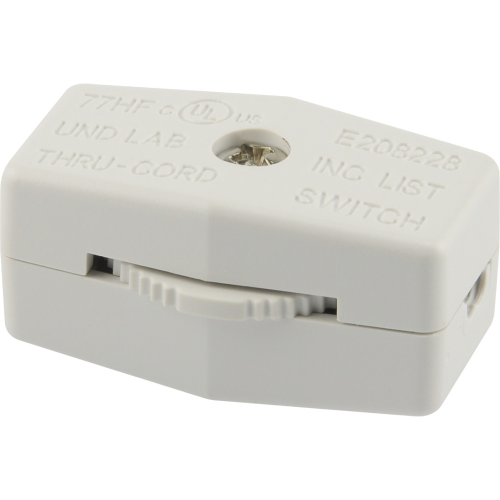 Lamp Cord Switch 3A/120V Wh