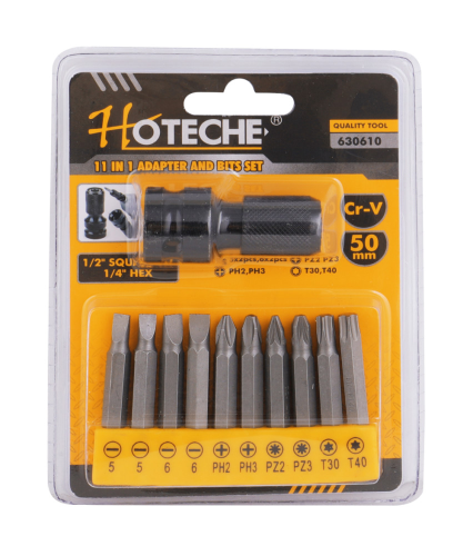 Adapter & Bit Set 11pk