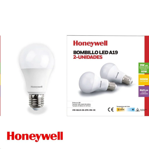 LED Light Bulb 9W 3K 2pk