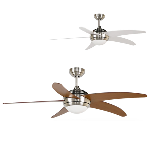 Elle Ceiling Fan 52" SN White