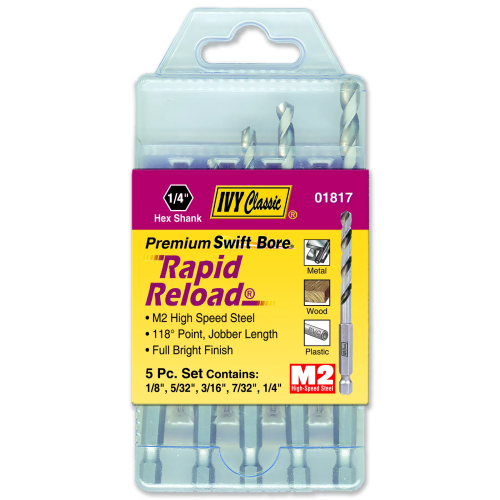 Drill Bit Set Quick Change 5pc