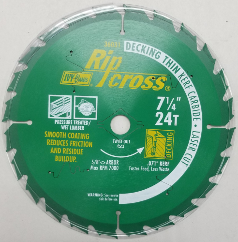 Ripcross Deck Blade 7-1/4" 24T