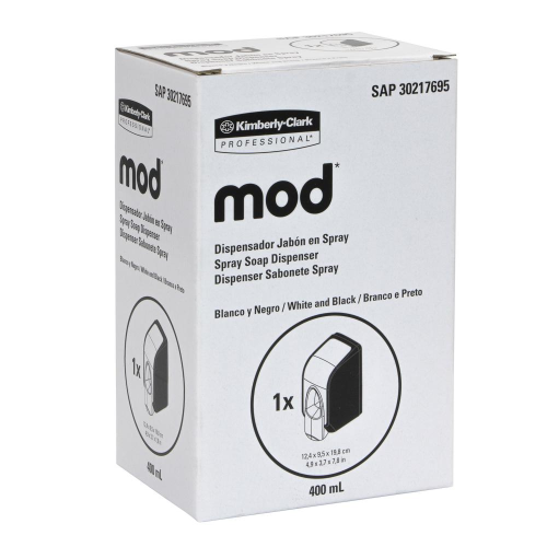 Dispenser Soap Spray Wht/Blk