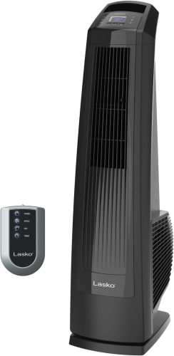 Tower Fan High Velocity w/Remote 35" Black 