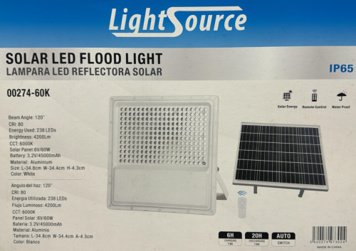 Flood Light LED Solar 70W