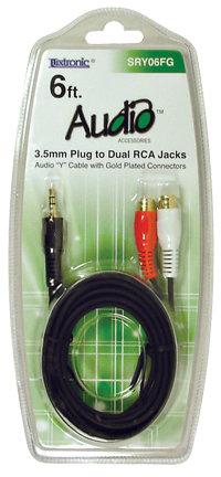 Audio Y" Cable 6ft Stereo-RCA