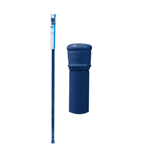 Tension Rod Shower 41"-76" Blue