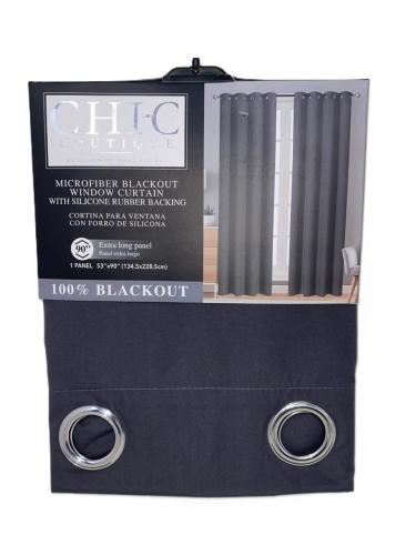 Blackout Curtain Charcoal 100%