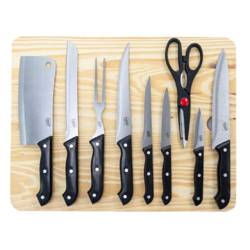 10pc Knife Set Black
