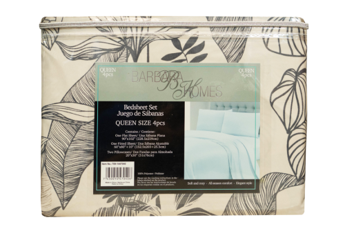 Queen Size Bedsheet Set 4Pcs