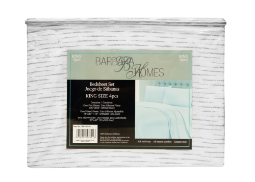 King Size Bedsheet Set 4Pcs