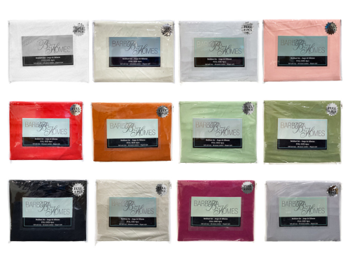 Solid Full Bedsheet Set 4Pcs