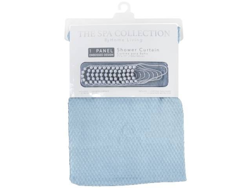 Shower Curtain with Roller Hooks
