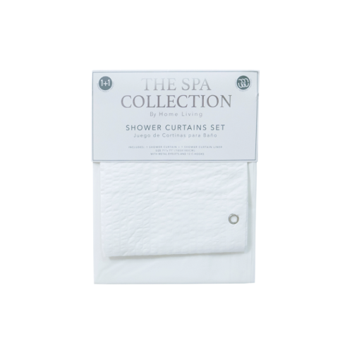 Shower Curtain 2pc White