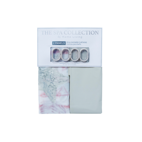 Peva Shower Curtain Set 2pk