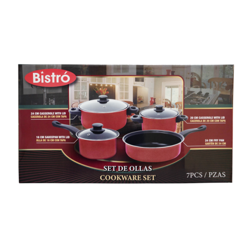 Cookware Set 7pc Carbon Steel