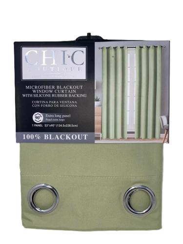 Blackout Curtain Sage 100%