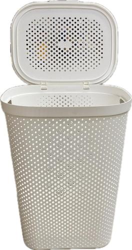 55L Laundry Basket White