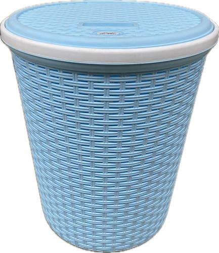 Laundry Basket w/ Lid O. Blue