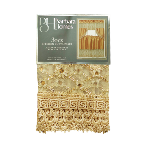 Curtain Kitchen Gold 60"x36"
