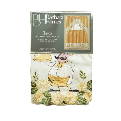 3pc Kitchen Curtain Set