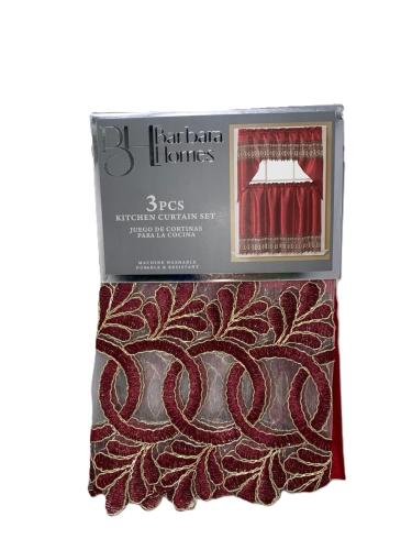 Curtain Kitchen Burgundy