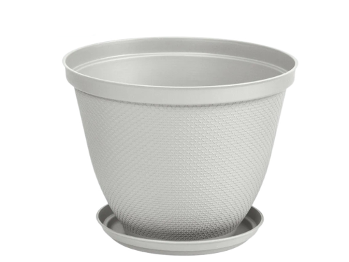 Flower Pot with Saucer 11.8"