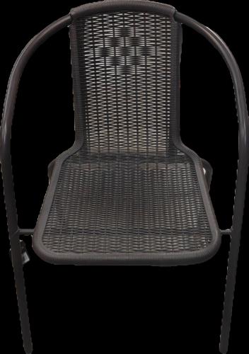  Plastic Steel Chair Brown 