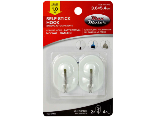 Plastic Hooks With Adhesive Tape