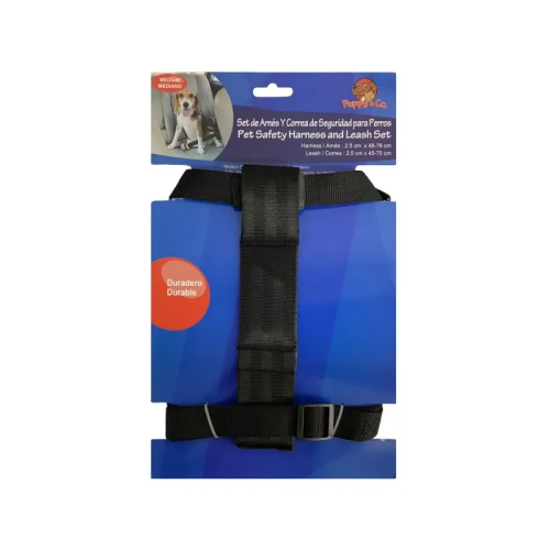 Pet Safety Harness & Leash Set